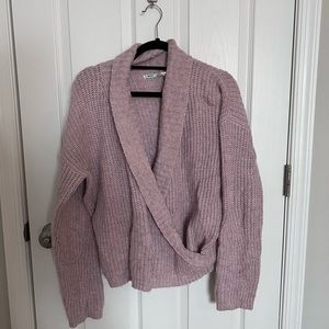 Kimchi Blue Mauve Wrap Sweater